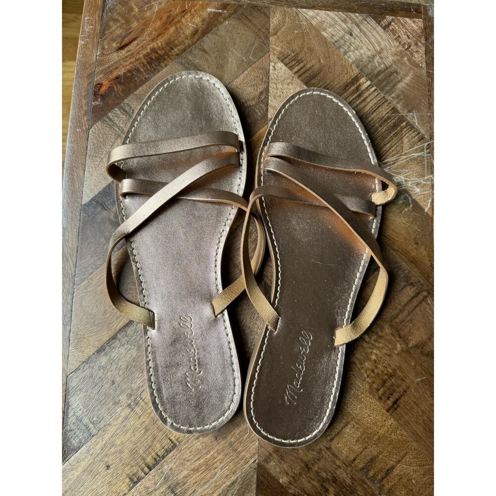 Madewell Rose Gold Sandals Size 9.5